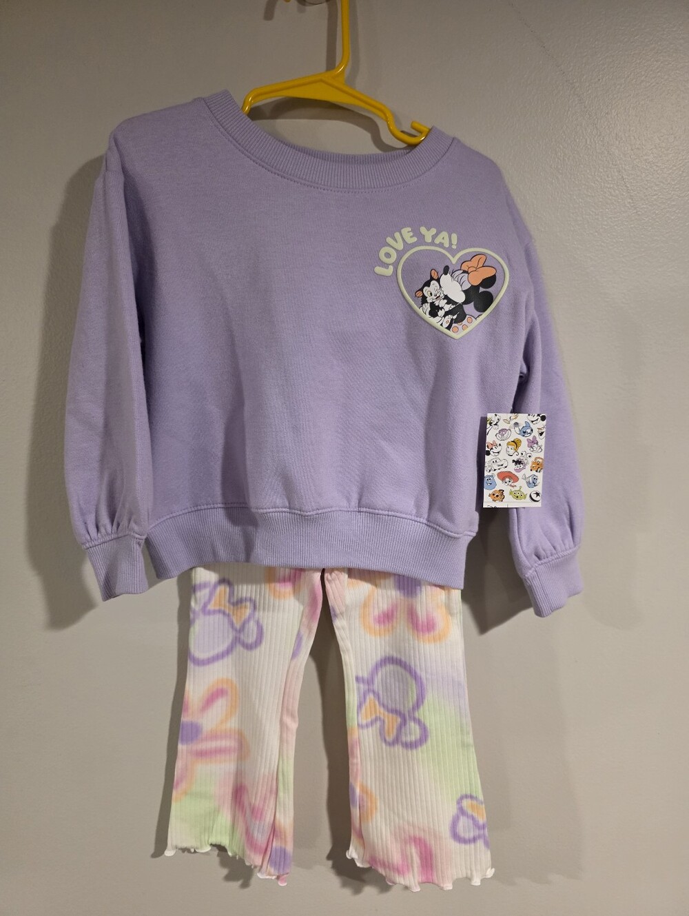 Disney Lavender Minnie Mouse Heart Pullover Pajama Set